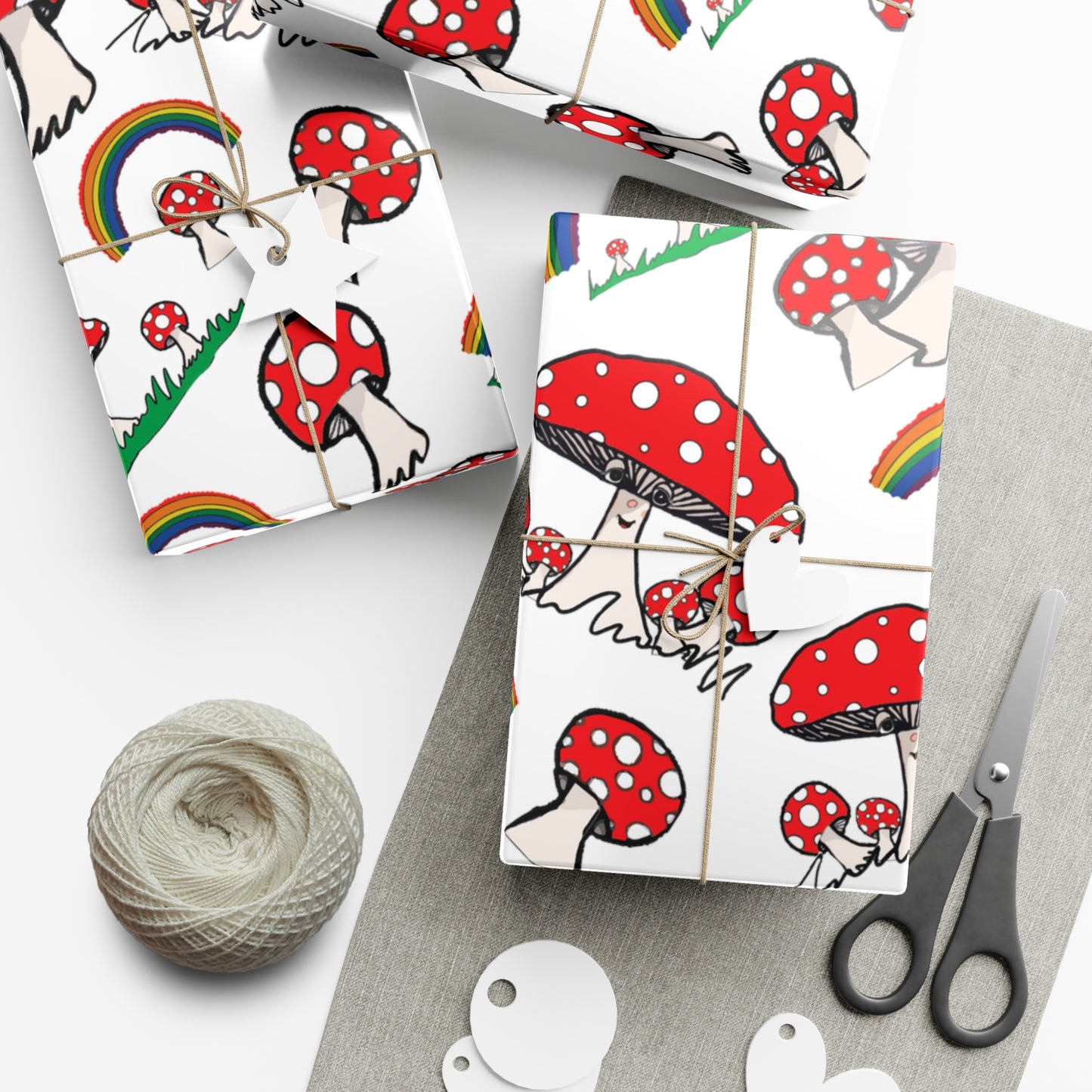 Mushroom Gift Wrap Paper
