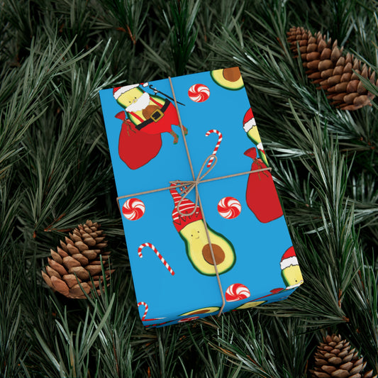 Merry Avocado Gift Wrap Paper