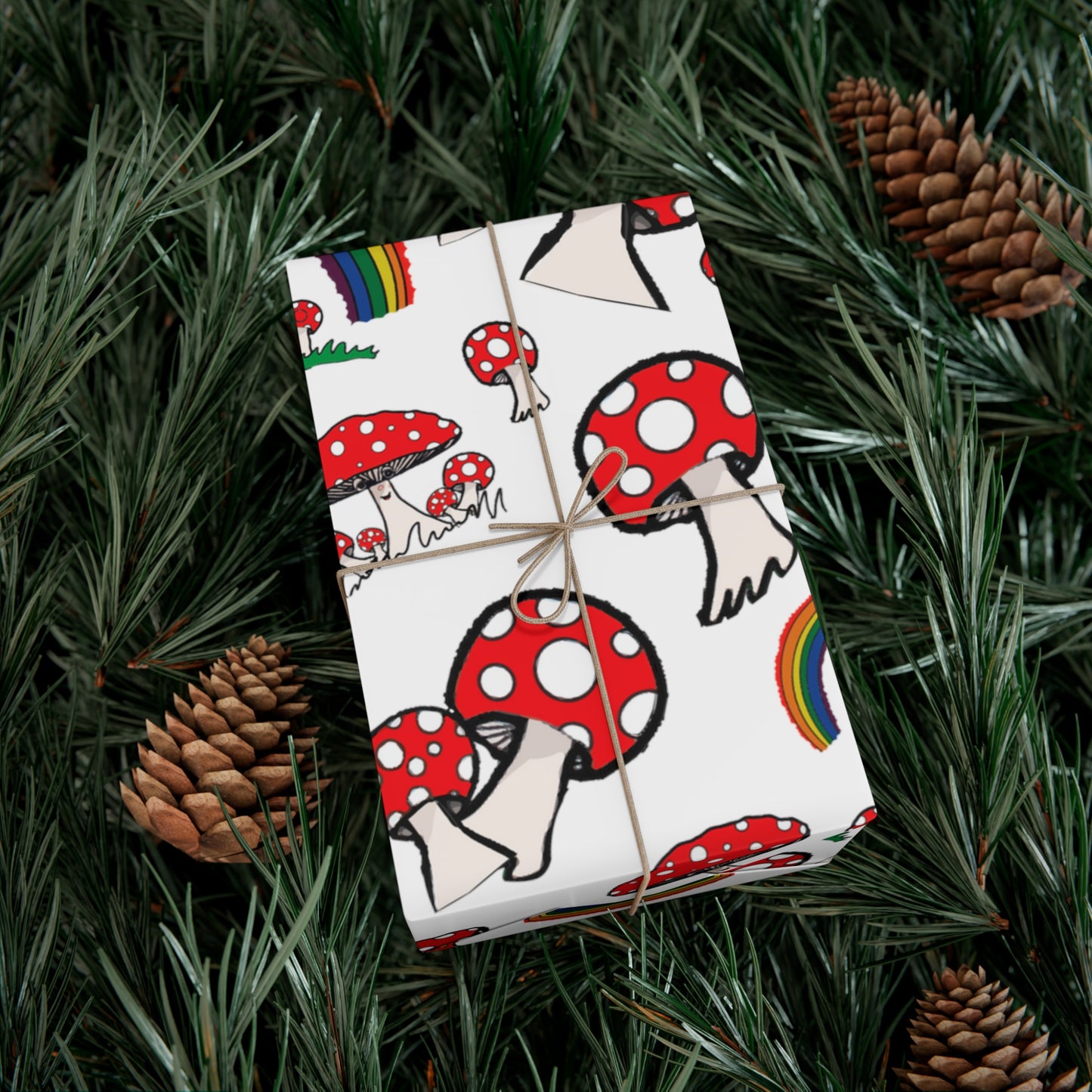 Mushroom Gift Wrap Paper